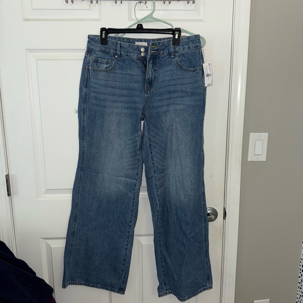 PacSun Casey Low Rise Blue Flare Wide Leg Jeans (NWT)